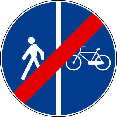 Fine pista marciapiede