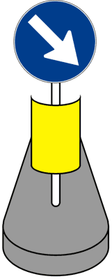Delineatore ostacolo