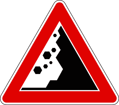 Caduta massi destra