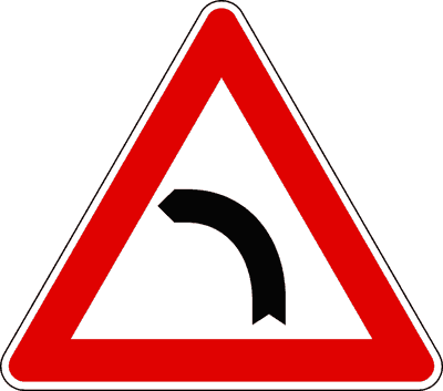 Curva pericolosa sinistra