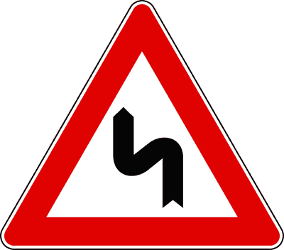 Doppia curva sinistra