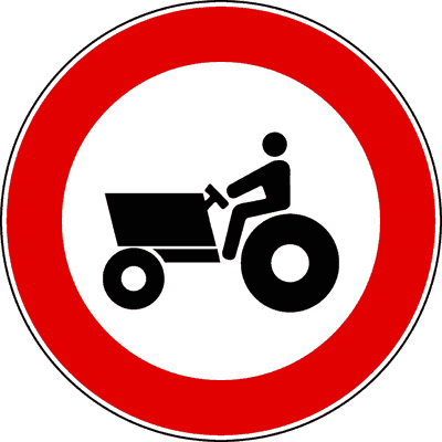 Transito macchine agricole