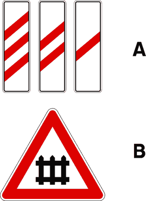 Segnale stradale della domanda 4 del quiz patente B