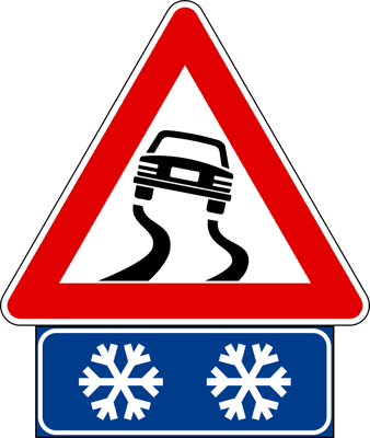 Strada ghiacciata