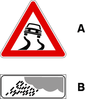 Segnale stradale della domanda 3 del quiz patente B