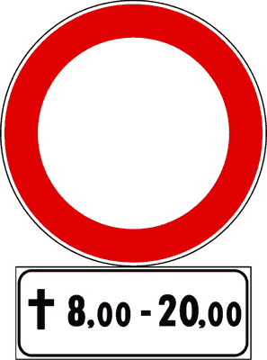 Segnale stradale della domanda 58 del quiz patente B