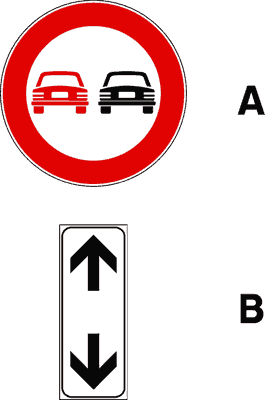 Segnale stradale della domanda 46 del quiz patente B
