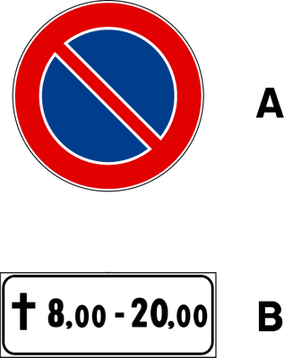 Segnale stradale della domanda 22 del quiz patente B