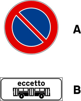 Segnale stradale della domanda 21 del quiz patente B