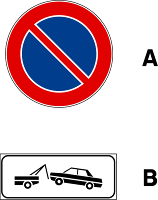 Segnale stradale della domanda 11 del quiz patente B